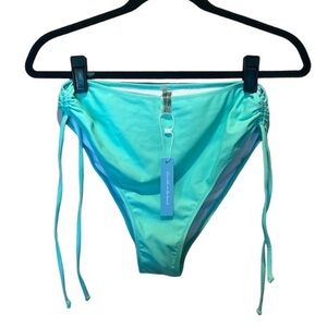 New Live Life At The Beach Women’s Mint Green Bikiini Bottoms Cheeky Size Large